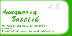 annamaria bottlik business card